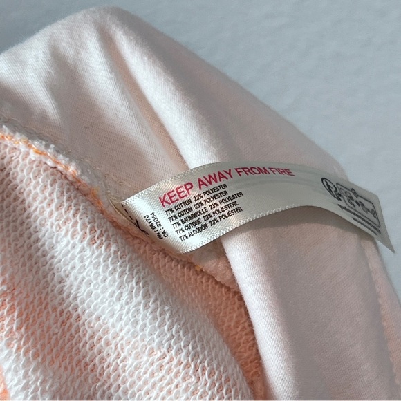 Free People FP Movement All Star Sweat Shorts Newport Stripe Orange White Sz S - Picture 6 of 6